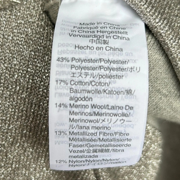 J Crew  Madison Lurex Silver Metallic Jumpsuit, BNWT, size XXL - Picture 10 of 11